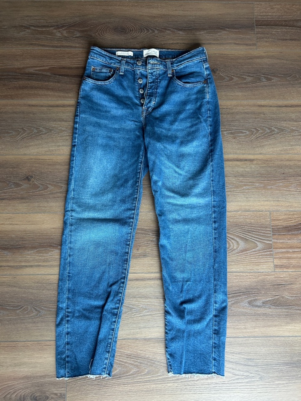 Universal Thread Mid-Rise 80s Slim Dark Blue Jeans